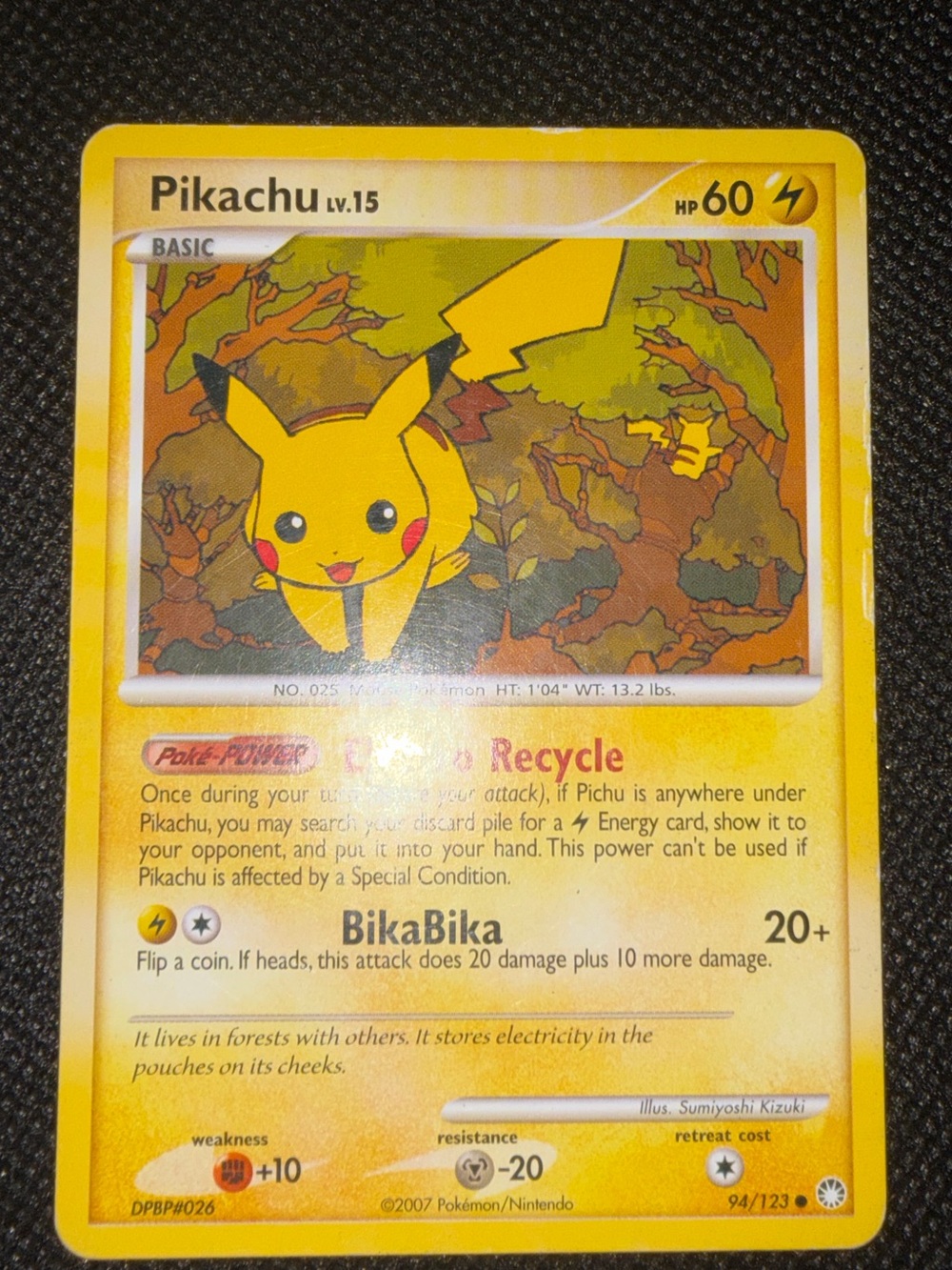 Pokémon Trading Card - Pikachu - LP